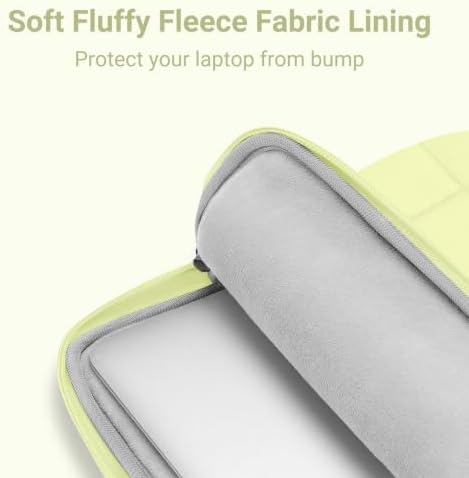 MOSISO Laptop Case 13.3 inch, 13-13.3 inch Laptop Sleeve, Lemon Yellow