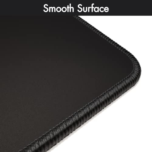 Gamer Boss - Gaming Mouse Pad - 48 x 24 Inches - 4mm Thick with Stitched Edges, Non-Slip Rubber Base, Premium Cloth Mousepad, Desk Mat for Laptop, Keyboard, Computer & PC (Mega, Black)