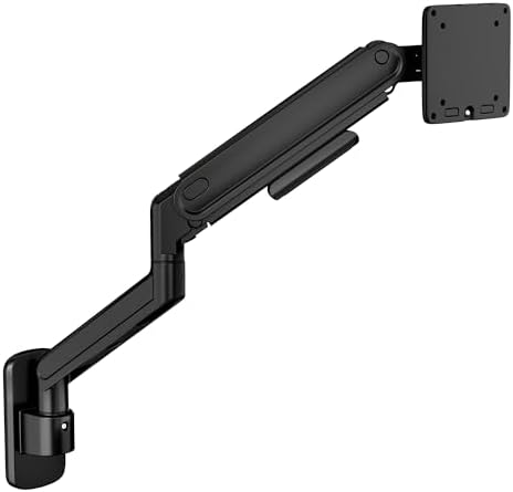 monTEK Single Monitor Wall Mount, Full Motion Spring Arm for 17-40" Screen