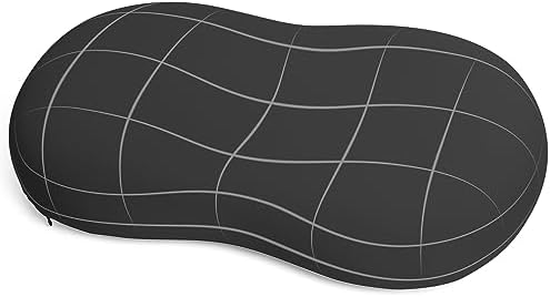 Cervical Memory Foam Pillows: Neck Support Pillows for Sleeping - Side Sleeper Pillow for Shoulder Pain | Contour Support Bed Pillow for Side Back Stomach Sleepers (Black)
