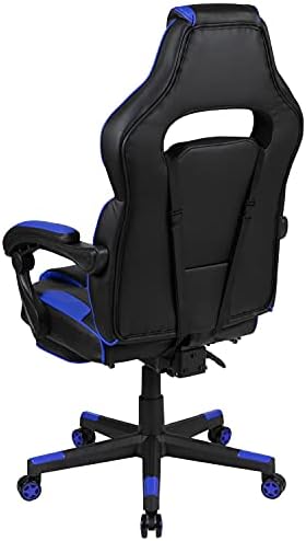 Flash Furniture Reclining Ergonomic Gaming Chair, Black/Blue