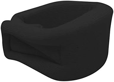 OTC Cervical Collar, Soft Contour Foam, Neck Support Brace, Black Narrow 2.5" Depth, X-Small