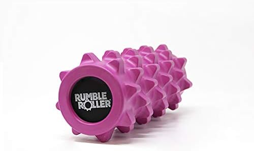 RumbleRoller Original Foam Roller Deep Tissue Massage Roller for Muscle Recovery (Midsize 22-Inch Pink)