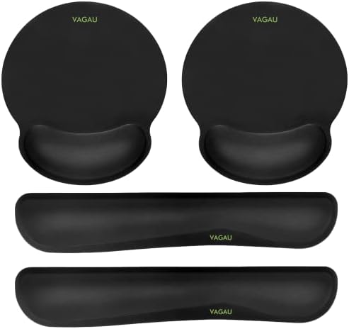 Comfy Mee Premium Memory Foam Keyboard and Mouse Wrist Rest Pads Set- for Comfortable Typing &Wrist Pain Relief (Pack of 2)