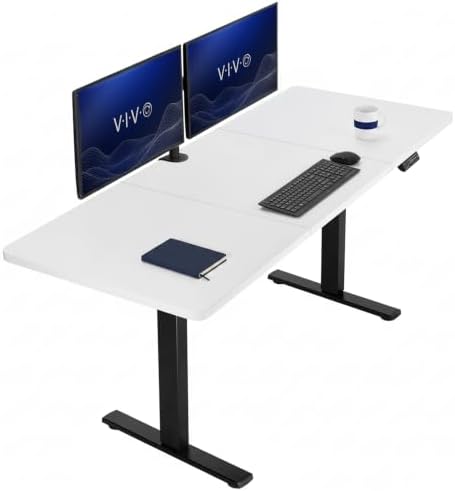 VIVO White 71 x 30 in Standing Desk, DESK-KIT-1B7W