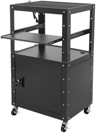 AV Cart Mobile Desk Workstation with Wheel for Classroom and Office