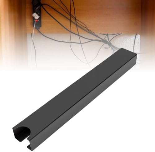 Asixxsix Magnetic Cable Management Tray for Desk Leg (Black)