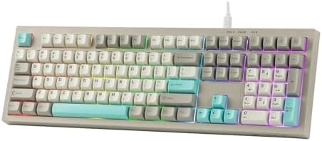 MechLands Aula S102 Membrane Gaming Keyboard w/Number Pad, 100% Full Size