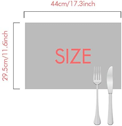 DIYthinker Stretching Fat Cat Animal Watercolor Placemat Pad Kitchen Woven Heat Resistant Cushion Rectangle
