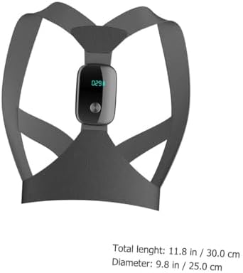 Smart Posture Corrector Belt Electronic Reminder, Back and Shoulder Hunchback Corrector for Adults, Black Adjustable Posture Brace for Back Support and Sitting Correction
