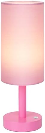LALISU Cordless Table Lamp, 3 Color Portable Battery Lamp Wood Base Touch