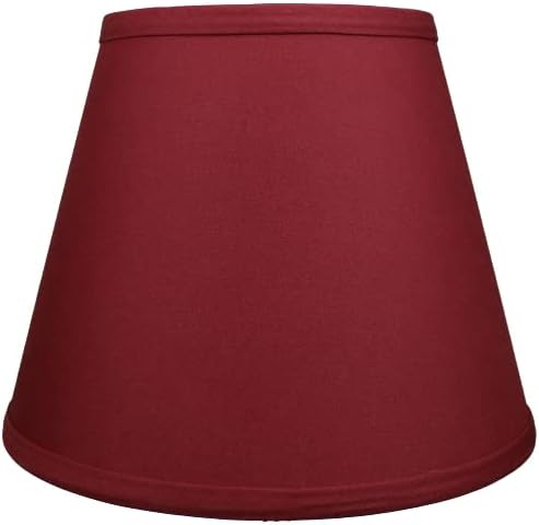 FenchelShades.com Lampshade 6" Top Diameter x 10" Bottom Diameter x 8" Slant Height 6x10x8" with Spider Attachment Diameter 0.4 Inch for Lamps with a Harp (Brick)