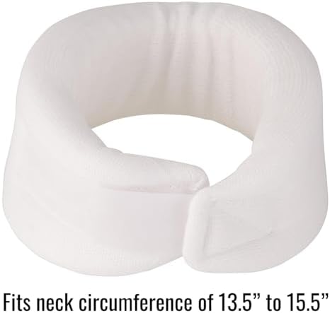 DMI Foam Cervical Collar Comfort Neck Support, Medium, 3-Inch Width, White