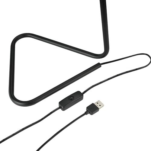 Globe Electric 56060 Arden 12" LED Integrated Desk Lamp, Adjustable Gooseneck, in-Line On Off Switch, USB Cable Included, 7 Watts, 200 Lumens,Black