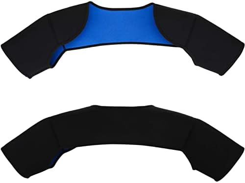 Double Shoulder Brace for Men Women - Sports Shoulder Protective Gear for Pains Relief - Shoulder Strap Brace for Sleeping Outdoor Lifting, Size S