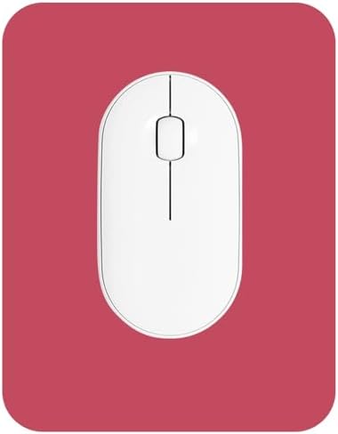 Small Mouse Pad 6 x 8 Inch, Horizontal and Vertical Flexible use. Great for Traveling, Wireless laptops, Keyboard Trays, Offices, etc. (red)