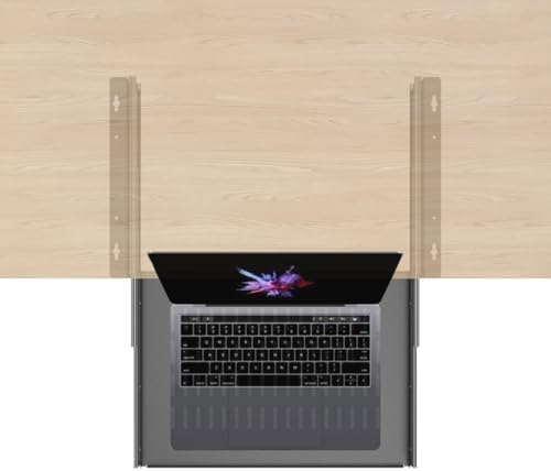 Sliding Under Desk Laptop Mount Shelf with Air Vents, 16" W