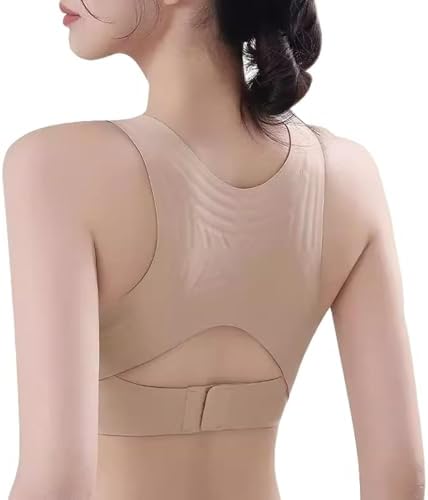 Posture Corrector Bra for Women Wireless Front Closure Cross Back Bras