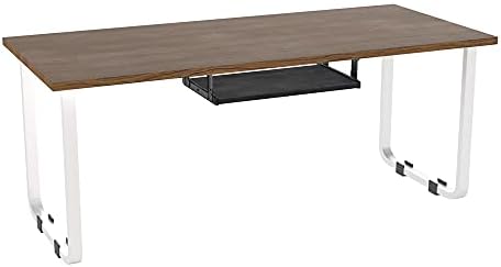 FRMSAET Slide Out 20/24/30 inch Keyboard & Mouse Tray (24 in, Black Rock)