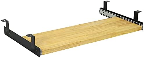 BenchPro Keyboard Tray Hardwood Butcher Block, Lacquered, 9" D x 27" L