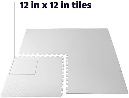 We Sell Mats Interlocking Foam Floor Tiles - 3/8" Thick White 36-Pack
