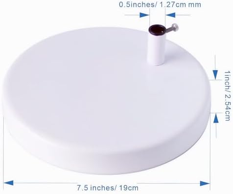 Desk Lamp Base: Round inches Mounting Stand for Desk Lamps,Magnifying Glass with Light,Mic Arm Desk Mount,Swing Arm Desk Lamp,for Home Office,Compatible for lk-1 cl-2 (Silver)