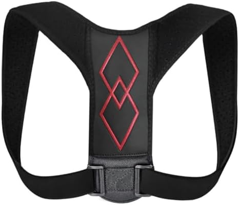 Invisible Posture Corrector Back Brace Black Adjustable Support for Adults