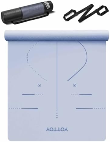 YOTTOY Yoga Mat, 72"x 32"x1/3" Extra Wide Non-Slip Exercise Fitness Yoga Mats,Eco-Friendly TPE Exercise Mats for Women Men Home Workout with Strap Bag