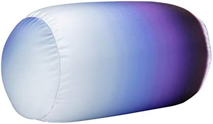Squish Microbead Pillow Neck Lumbar Body Sopport Microbead Bolster 7 and 12Inches Travel Pillows for Chair Sleeping Car Seat Emotional Colorful Dormroom Accessory (Black Blue)