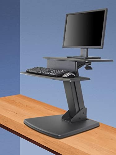Kantek Desktop Sit to Stand Workstation, Black (STS810)