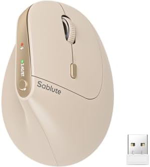 SABLUTE MAM3 Ergonomic Mouse, Bluetooth Mouse for Small and Medium Hands