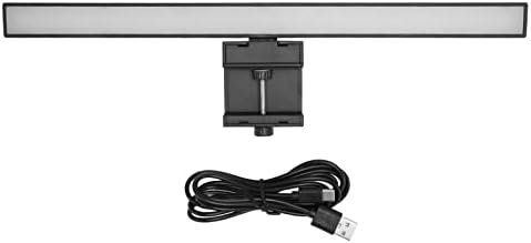 Monitor Light Bar with Timer, Touch Control USB C S N Lamp, 3 Color Modes Dimmable LED Task Light for Desk Reading Work Study Eye Care Space Saving Black Computer Accessory