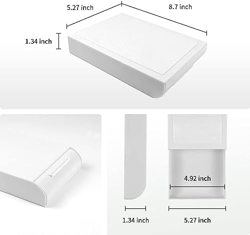 Under Desk Drawer, 2 Pack Self Adhesive Slide Out Desk Storage Drawers