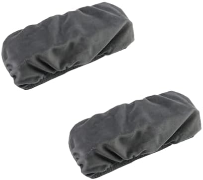 Office Chair Armrest Pads Covers Cushions Slipcovers (Dark Grey)