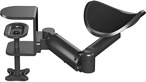 BONTEC Adjustable Arm Rest for Desk, 360° Rotating & Extendable, Aluminum