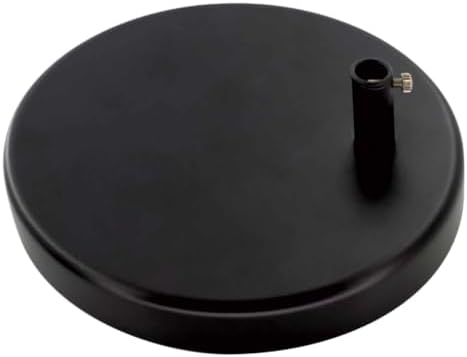 Desk Lamp Base: Round inches Mounting Stand for Desk Lamps,Magnifying Glass with Light,Mic Arm Desk Mount,Swing Arm Desk Lamp,for Home Office,Compatible for lk-1 cl-2 (Black)