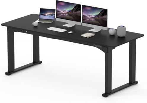 SANODESK 4-Leg 78''x32'' Large Electric Height Adjustable Standing Desk
