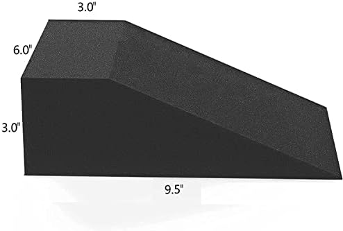2 Pack Squat Wedge Blocks,Non Slip Professional Squat Ramp for Heel Elevated Squats Calf Raises Platform, Calf Stretcher, Balance, Pushup, Yoga Wrist Support, Pilates, Squat, Riser Block