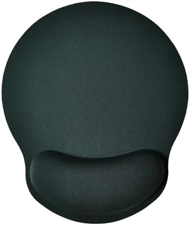 Mouse Pad with Wrist Support, Ergonomic Mouse Pad with Memory Foam Wrist Rest Cushion, Non-Slip Rubber Base Gaming Mice Pad for Home Office Computer Laptop, Grey