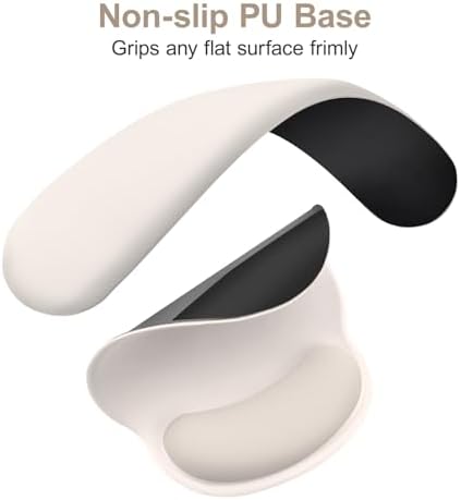 MOSISO Wrist Rest for Mouse Pad Set, Large Gaming Deskpad, Stone Gray