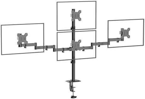 Pholiten Quad Monitor Mount for 13-32 Inch Screens