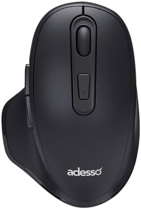 Adesso WKB-7500CB Wireless Ergonomic Keyboard and Mouse Combo, Black