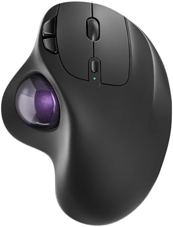 Nulea M501 Wireless Trackball Mouse Ergonomic Thumb Control, 4 DPI Levels