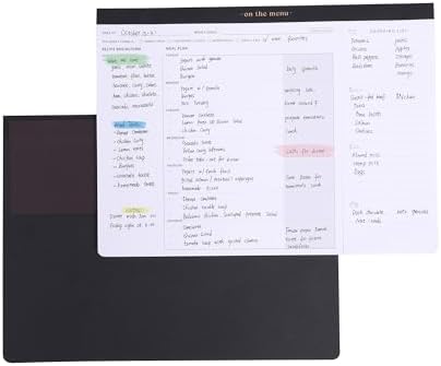 Weekly Meal Planner w/ Recipes & Grocery List-Magnetic Notepad for Fridge