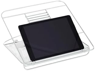 Safco Onyx Mesh Adjustable Ventilated Tabletop Laptop, Tablet Stand, Ergonomic Lift Stand' Silver