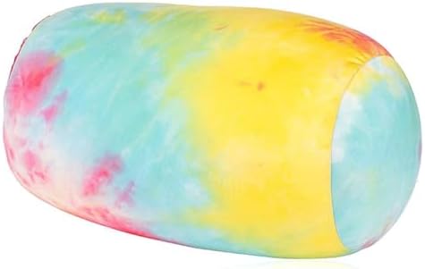 Neck Roll Pillow Tube Microbead Pillows Body Sopport Microbead Bolster 7 and 12Inches Travel Pillows for Chair Sleeping Car Seat Emotional Colorful Dormroom Accessory(Tie Dyeing)