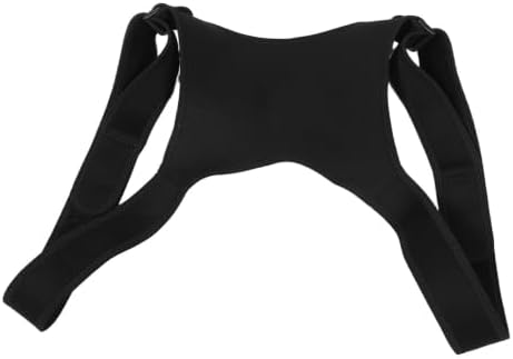 KICHOUSE Adjustable Posture Corrector Brace for Upper Back, Neoprene Black