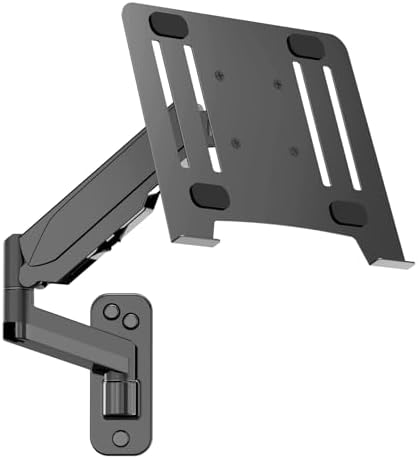 2-in-1 Gas Spring Laptop Wall Mount for 12"-17" Notebook/13"-32" Screen