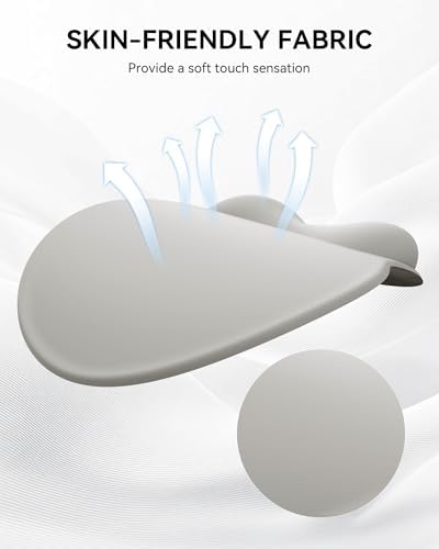 Mouse Pad with Wrist Rest for Desktop Large Ergonomic Mouse Mat(Light Gray)
