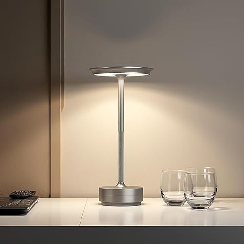 2 Pack Cordless Table Lamps Rechargeable, 5000mAh LED Table Light
